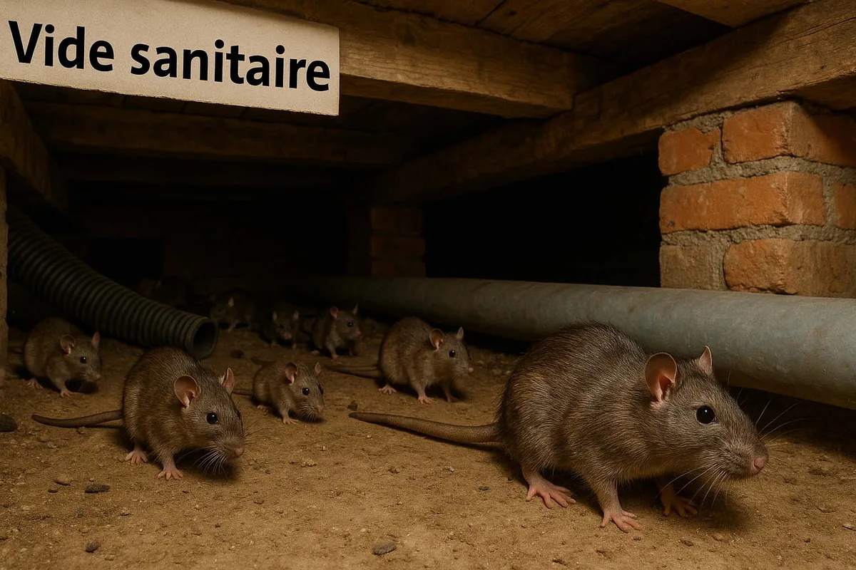 rat vide sanitaire
